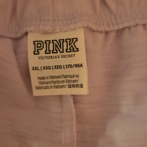 PINK Victoria's Secret Boyfriend Lilac Purple Lounge Pants, XXL, NWOT - Picture 11 of 13